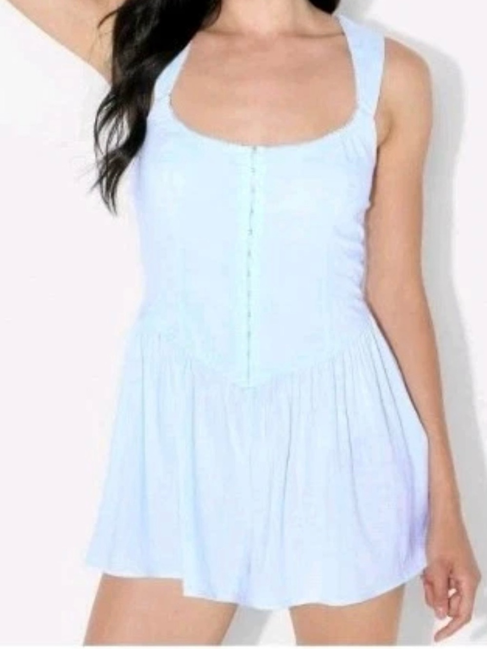 Women's Hook and Eye Romper
Wild Fable Light Blue Size XL